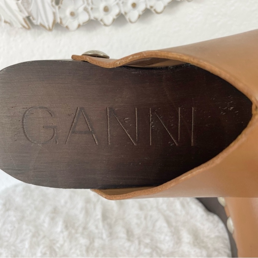 Ganni Stud detail open toe Women's Clogs sandals - Picture 5 of 9